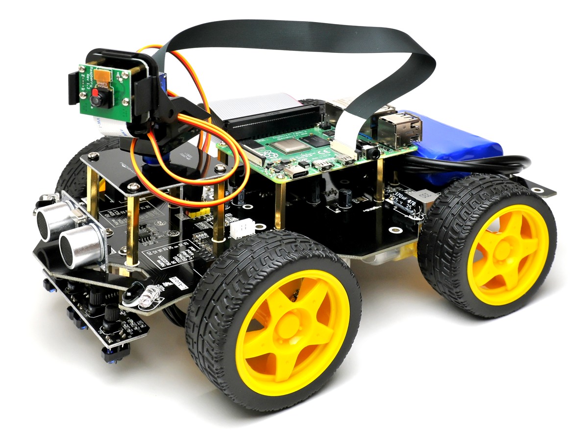 図2-10.完成したRaspbot AI Vision Robot Car