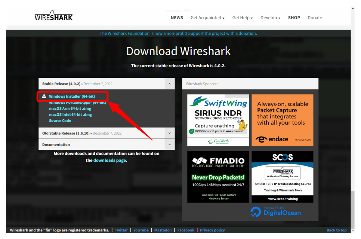 図2-8.Download Wireshark