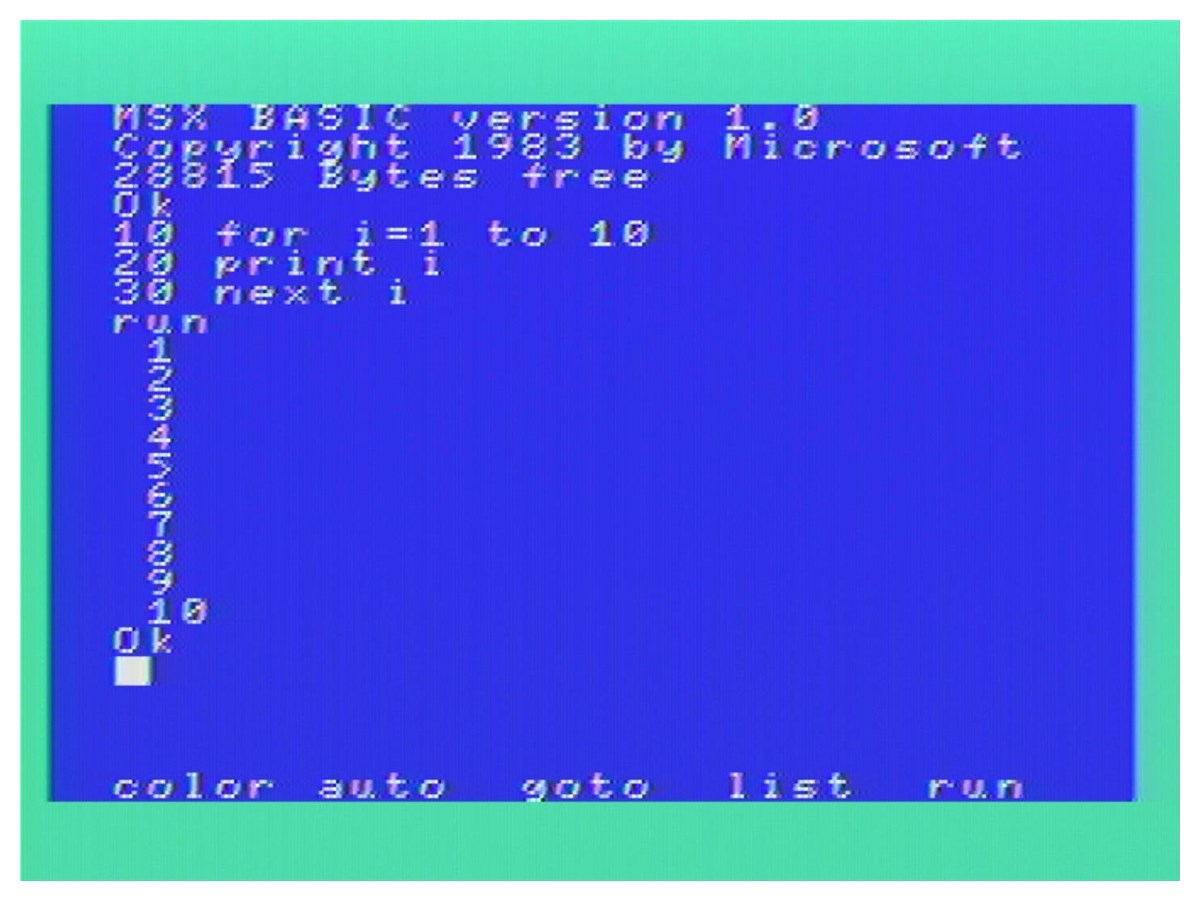 図1-2.MSX BASIC