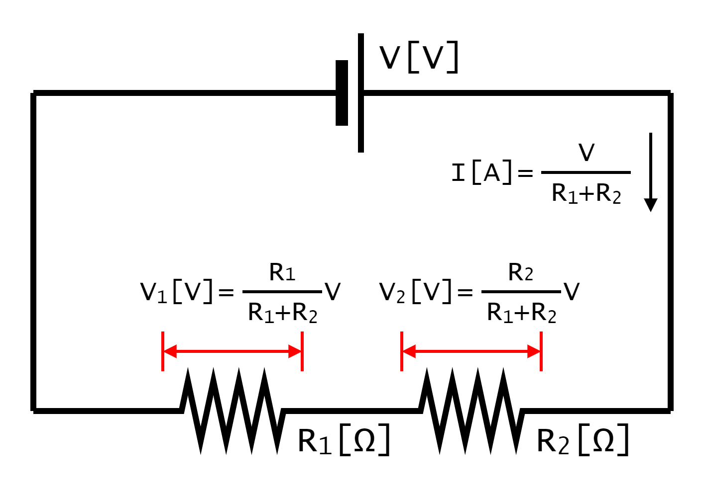 図1-4-2-3.抵抗器にかかる電圧