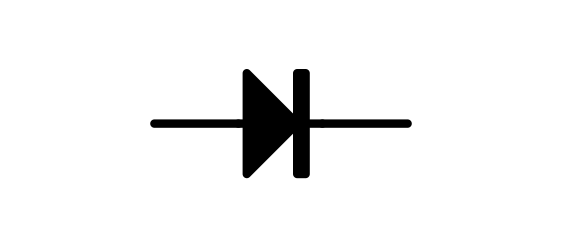 図2-3-2-3.ダイオードの回路記号