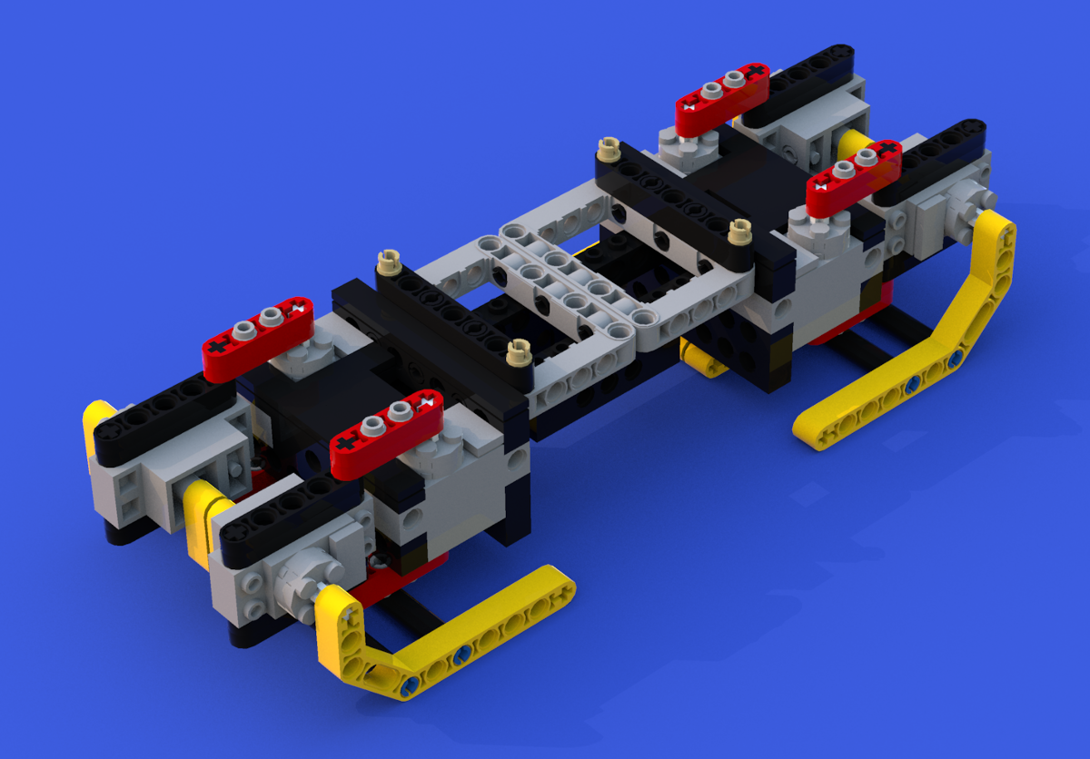 図11-7-3-25.完成したLEGO四脚ロボット