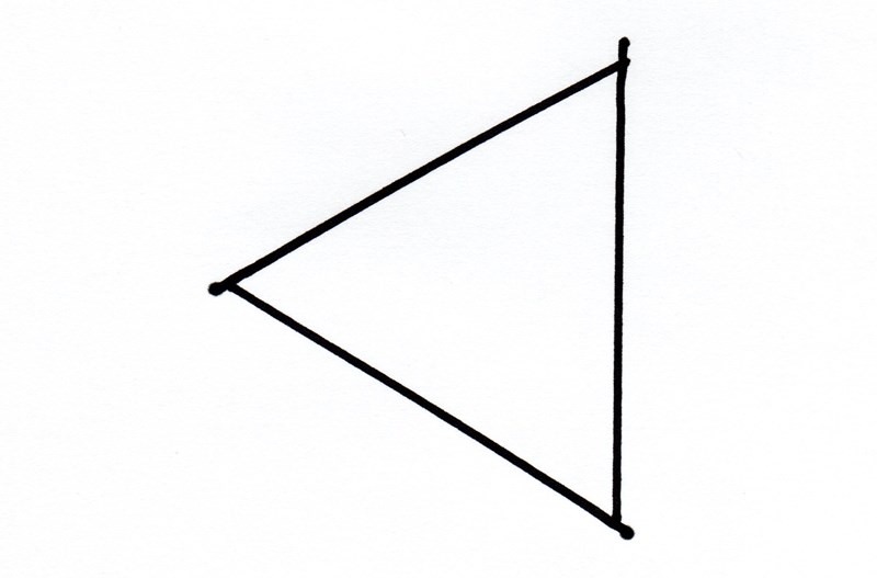 図3-2.プロットカーによる正三角形の描画