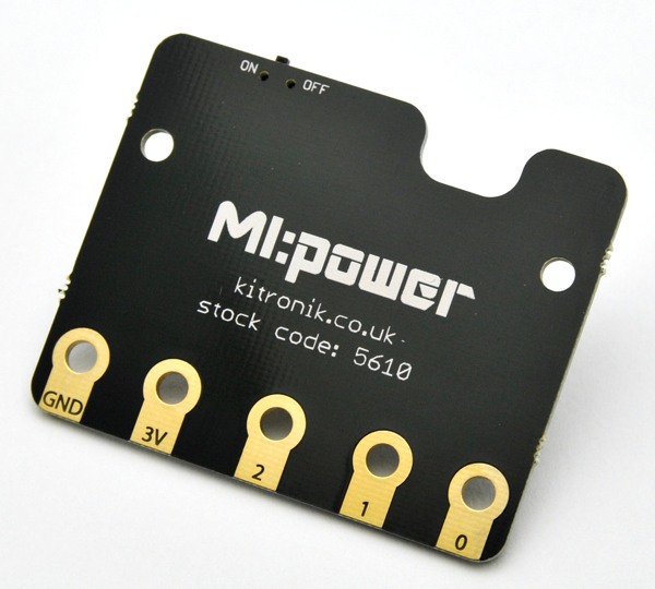 図1-1.micro:bit用MI:powerボード(前面)