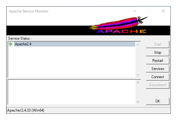 図2-3-1-13.Apache Service Monitorの管理画面